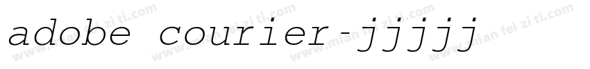 adobe courier字体转换